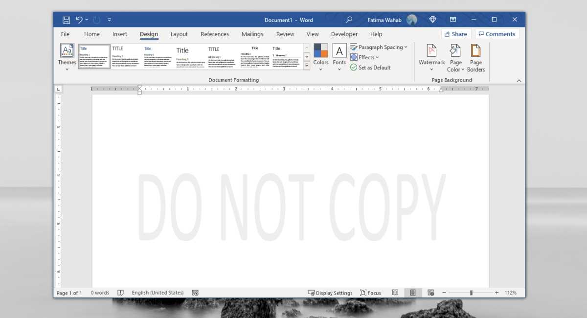 Comment supprimer le filigrane dans Microsoft Word