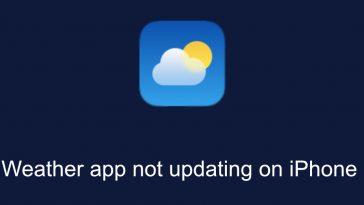 weather app not updating on iPhone