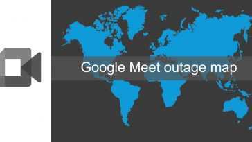 Google Meet outage map