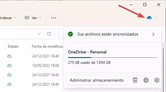 Espace OneDrive Windows 11 22H2