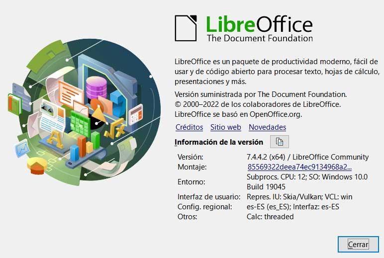 version libre office