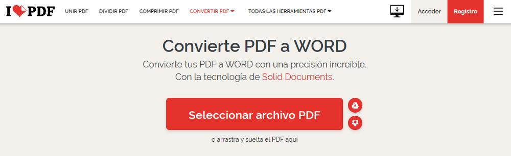 PDF à Word