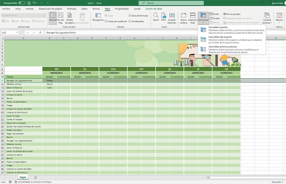 Travailler avec de grands tableaux Excel