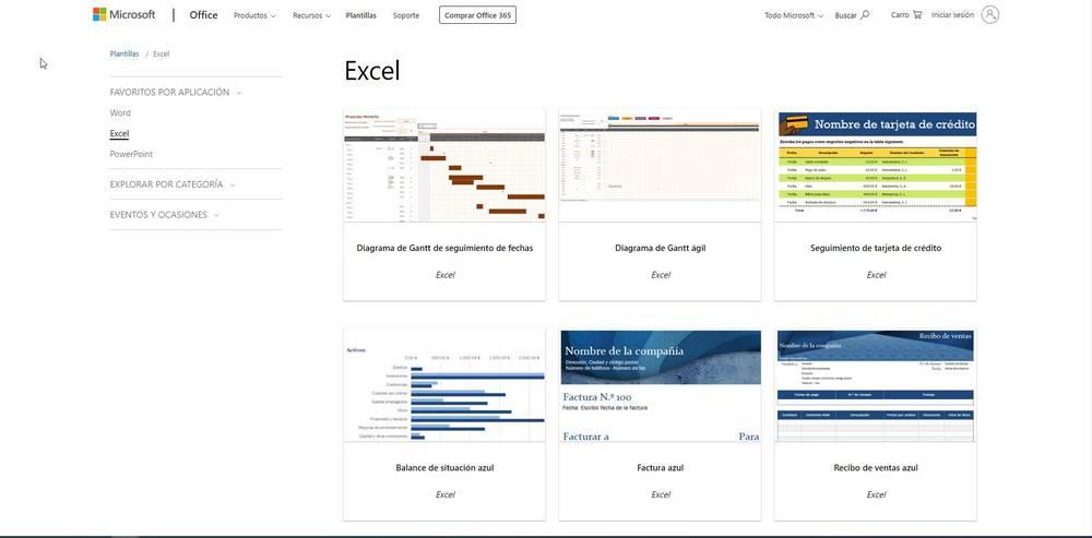 Modèle Web Microsoft Excel