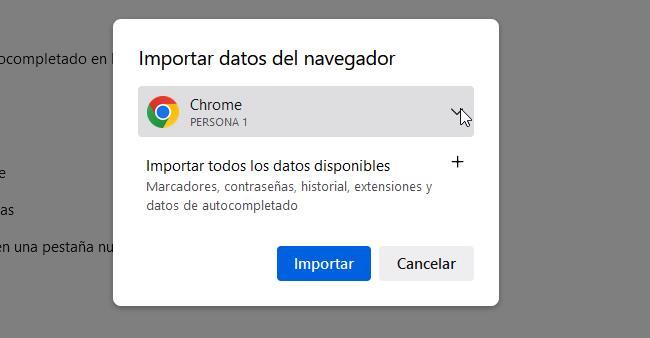 Copier les données de Chrome vers Firefox