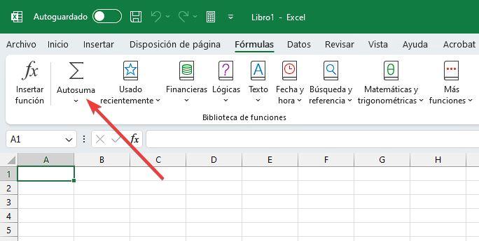 Somme automatique Excel