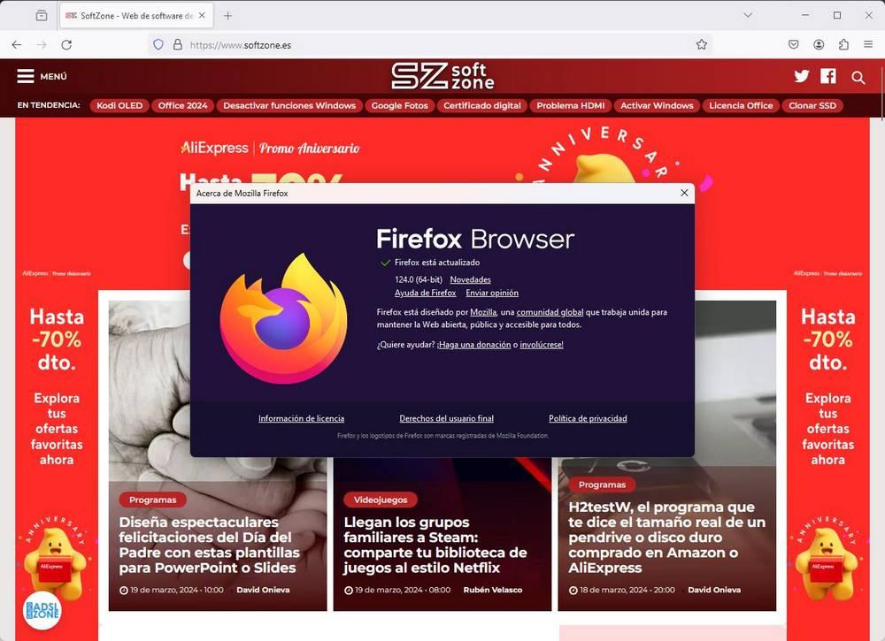 Mozilla Firefox 124